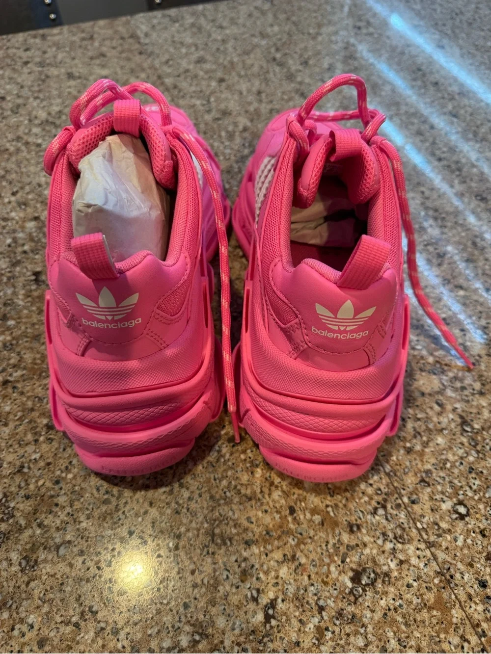 Balenciaga x Adidas Triple S, Bright Pink Women’s Sneakers NWB